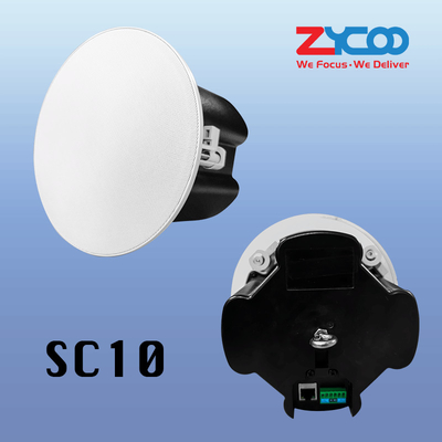 SC10 SIP Enabled IP PA Speaker System Wewnętrzne głośniki sufitowe z obsługą PoE 10W